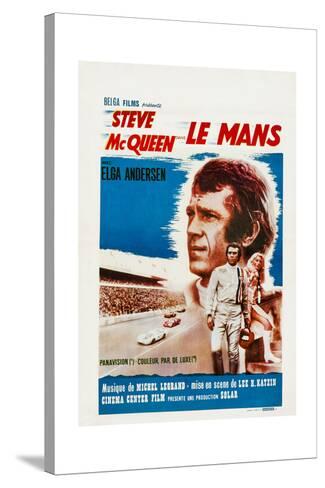 /"Le Mans/" Steve McQueen /& Elga Andersen Framed Canvas Giclee Vintage Film Poster
